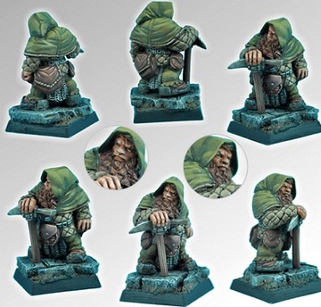 Фигурка из смолы РПГ Dwarf Miner 28mm Scibor 28FM0105