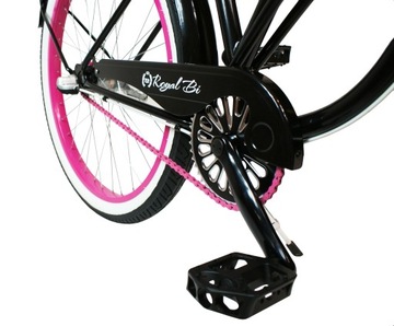 Женский велосипед Beach Cruiser 26 LADY черные шестерни розовый ROYALBI shimano