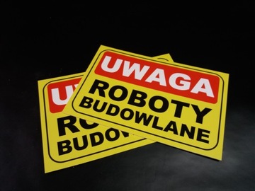 ДОСКА ЗНАК ВНИМАНИЕ СТРОИТЕЛЬНЫЕ РАБОТЫ 30х20 см 1мм