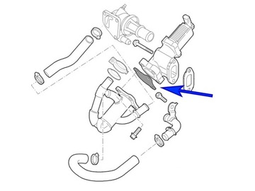 Zaślepka EGR Opel Fiat Lancia 1.3 JTD CDTI Z13DT