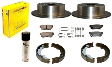 tarcze klocki szczęki HYUNDAI GETZ 2002-2010 z ABS KPL TYŁ