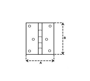 ZAWIAS MEBLOWY SPLATANY 25 x 25 2 szt