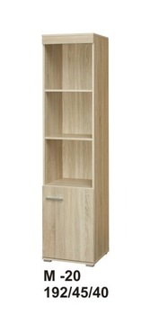 Komoda regał Marino M20 dąb sonoma 45 cm solidna