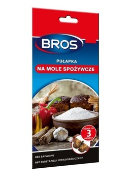 BROS PUŁAPKA LEP NA MOLE SPOŻYWCZE BEZWONNA