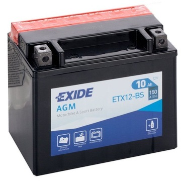 AKUMULATOR EXIDE ETX12-BS YTX12-BS 12V 10AH