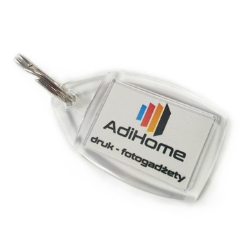 BRELOKI REKLAMOWE AKRYLOWE Z TWOIM LOGO 100 szt. +PROJEKT