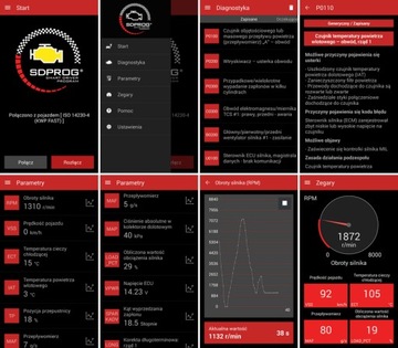 SDPROG PL + Bluetooth BT OBD2 ELM327 RENAULT DODGE