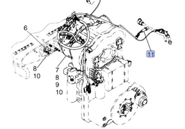 Датчик давления масла CNH 87728742 Корпус 621E