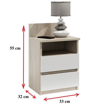 ПРИМОЧНЫЙ ШКАФ N3, СТОЛ ДЛЯ СПАЛЬНИ SONOMA MIX