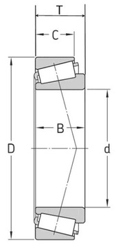 30302 NSK Подшипник роликовый конический 15x42x14,25