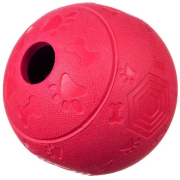 Barry King Średnia Piłka Na Przysmaki dla psa M 8cm BK-15301 czerwona