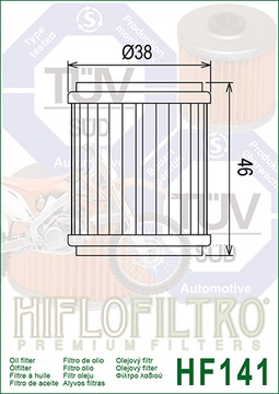 Фильтр масляный YAMAHA YZF-R 125 08-14 WR 250 03-08