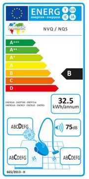 Пылесос Numatic NQS 250B ТИХАЯ работа двигателя с функцией обдува.