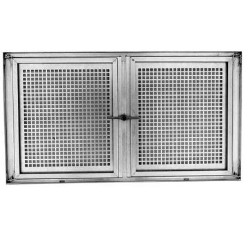 Okno piwniczne stalowe dwuskrzydłowe SD2 - 90x50cm