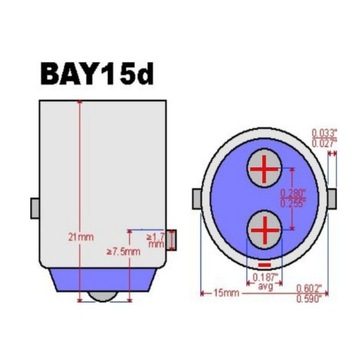 Лампа VISION P21/5W 12V 21/5W BAY15d E4