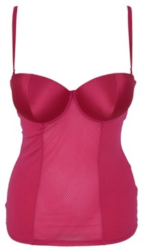 INTIMISSIMI BUSTIER GORSET BIUSTONOSZ USZTYWNIANY OZDOBNY SATYNA CEKINY 80B  14587348830 