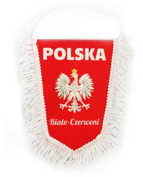 PROPORCZYK POLSKA GODŁO 10x15cm Pamiątka z Polski