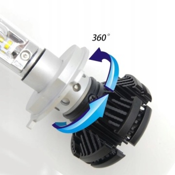 Лампы 2шт LED H4 X3 ZES 50W 12000lm LUMILEDS