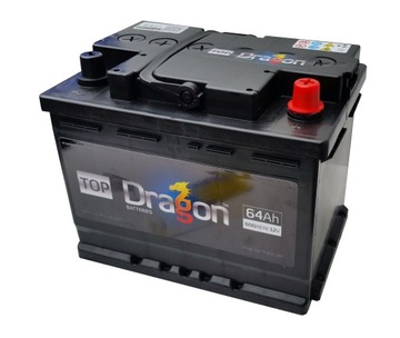 AKUMULATOR SAMOCHODOWY DRAGON 64AH, 550A