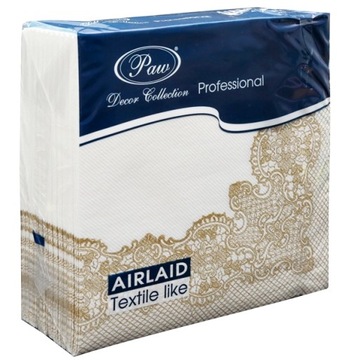 Serwety FLIZELINOWE KORONKA ZŁOTO PAW 60 g 40x40