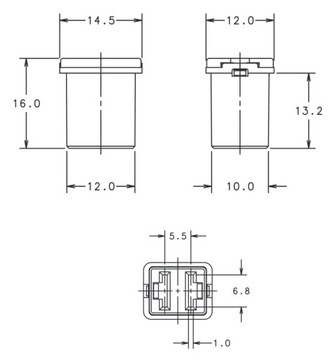 ПРЕДОХРАНИТЕЛЬ ЯПОНИЯ JAPVAL JCASE MICRO 14 ГНЕЗДА 30А