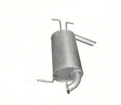 Tłumik końcowy Mitsubishi Outlander I poj. 2,0+2,4