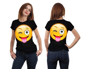 KOSZULKA 3D FULLPRINT T-shirt EMOTKA M JĘZYK