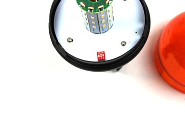 LAMPA OSTRZEGAWCZA KOGUT LED FLEX 12/24V + TRZPIEŃ