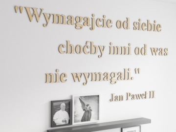 3D деревянные буквы Ваш текст на стене - до 14 см.