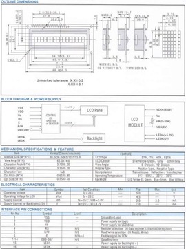 ART New LCD 1x16 CONTRAST LED (Желтый/Зеленый) E6