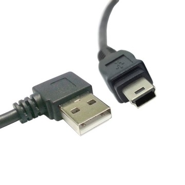 Kabel KĄTOWY MiniUSB Mini USB do USB PRAWY 0,5M