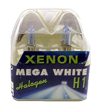 KOMPLET ŻARÓWEK XENON MEGA WHITE H1 55W 12V