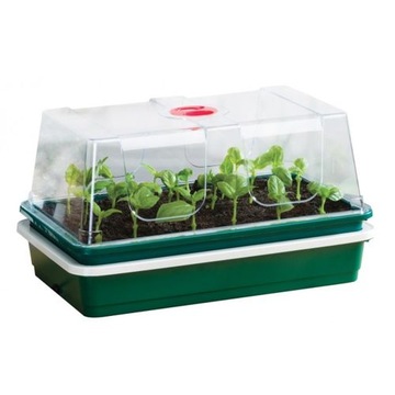 Garland podgrzewany propagator mini szklarenka do sadzonek 38,5x24x20cm