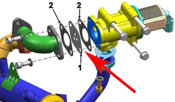 Крышка клапана EGR FIAT Stilo LANCIA Thesis 1.9JTD