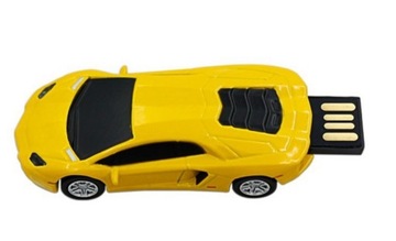 USB-ПЕРЕДНИК 64 ГБ LAMBO CAR ЖЕЛТЫЙ AUTO CAR