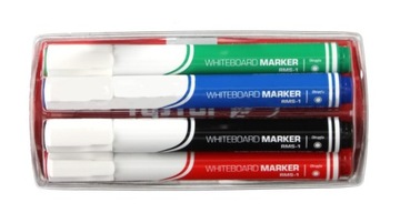 Маркеры для сухой стираемой доски, набор из 4 цветов с губчатыми МАРКЕРАМИ