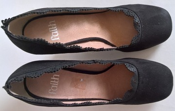 FALTH черные замшевые туфли на высоком каблуке 37