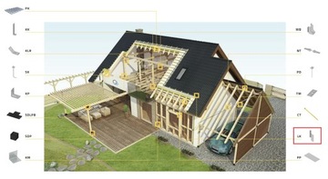 Разъемы разъема разъема стропила LK4 210x32 справа 10 Sztuk