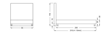 КОНТИНЕНТАЛЬНАЯ КРОВАТЬ ДЛЯ СПАЛЬНИ RELAXODY Z2 90x200