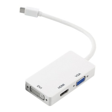 Переходник Mini DisplayPort DP на HDMI DVI VGA 3 в 1