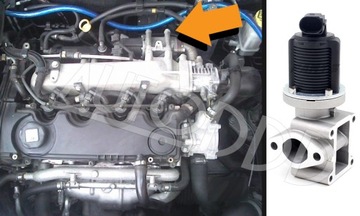 55 Заглушка EGR OPEL SAAB 1.9 CDTI TiD Z19DTH