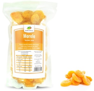MORELE SUSZONE 1kg NATURALNE ZŁOTE pyszne słodkie