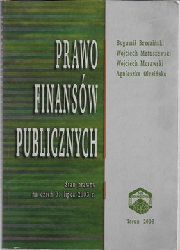 PRAWO FINANSÓW PUBLICZNYCH BRZEZIŃSKI !!!