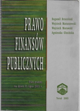 PRAWO FINANSÓW PUBLICZNYCH BRZEZIŃSKI !!!