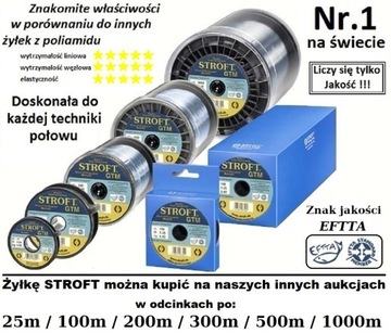 ŻYŁKA STROFT GTM 0,16mm 100m 3,00kg Nr.1na świecie