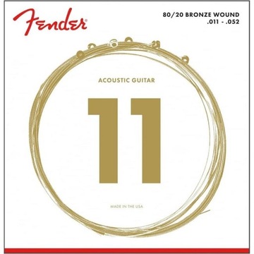 FENDER 70CL 80/20 bronze struny do akustyka 11-52