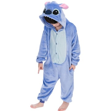 Детская пижама синий комбинезон STITCH Kigurumi Sticz 130 134