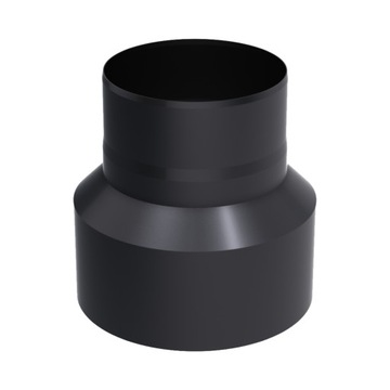 REDUKCJA SPALINOWA STALOWA fi 200/150 CZARNA 2 mm