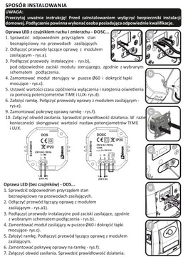 SIMON 54 lampka oprawa schodowa LED biała 230V