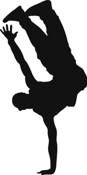 Naklejka na ścianę TANIEC Breakdance do pokoju dziecka sport 100 cm